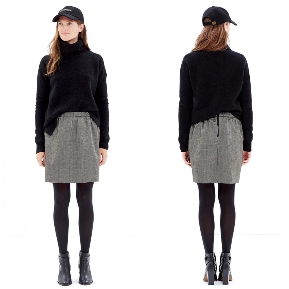 NWT Madewell Gold Metallic Jacquard‎ Party Skirt XS